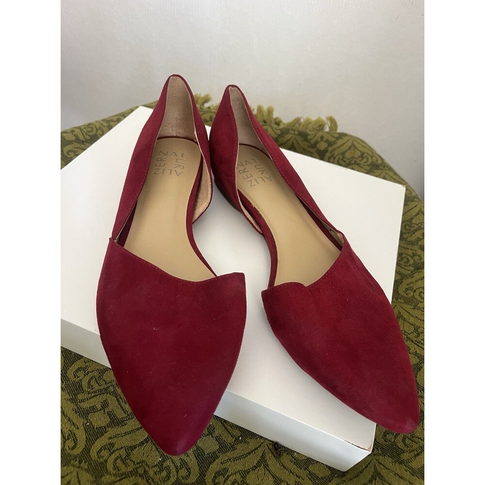 Naturalizer Women’s Shoes Red Fabric Tamara Ballet Flats Size 8.5